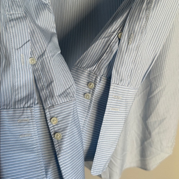 NILI LOTAN Stripe Cotton Button Down Shirt Small - Picture 11 of 13